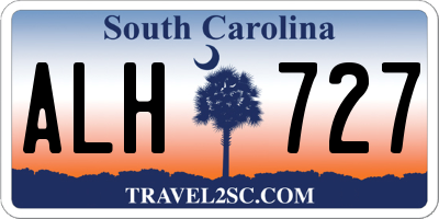 SC license plate ALH727