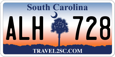SC license plate ALH728
