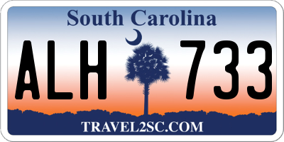 SC license plate ALH733