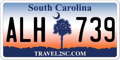 SC license plate ALH739