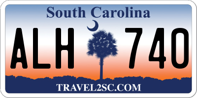 SC license plate ALH740