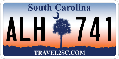 SC license plate ALH741