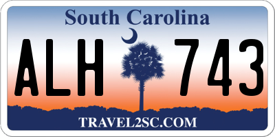 SC license plate ALH743