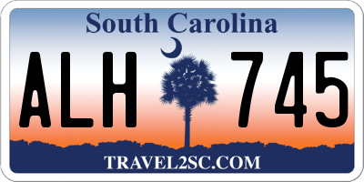SC license plate ALH745