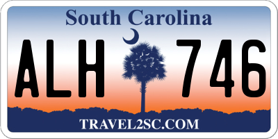 SC license plate ALH746