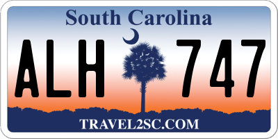SC license plate ALH747