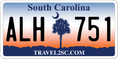 SC license plate ALH751