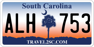 SC license plate ALH753
