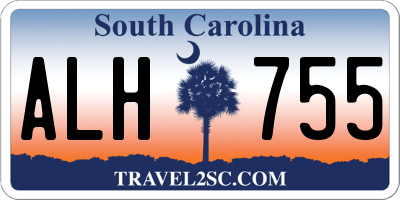 SC license plate ALH755