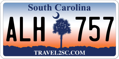 SC license plate ALH757