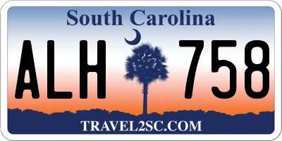 SC license plate ALH758