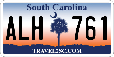 SC license plate ALH761
