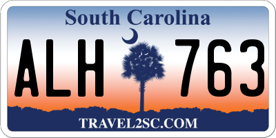 SC license plate ALH763