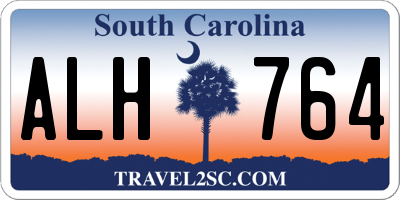 SC license plate ALH764