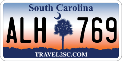 SC license plate ALH769