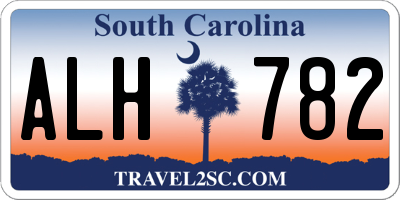 SC license plate ALH782