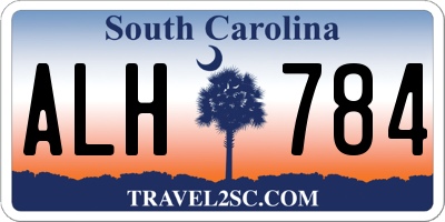 SC license plate ALH784