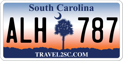 SC license plate ALH787