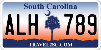 SC license plate ALH789