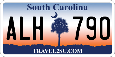 SC license plate ALH790
