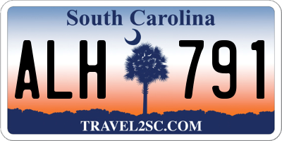 SC license plate ALH791