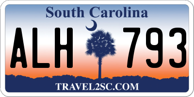 SC license plate ALH793