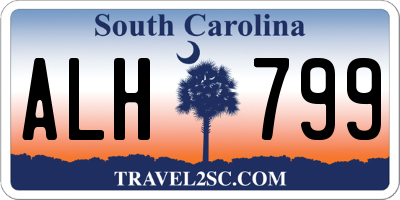 SC license plate ALH799