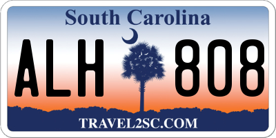SC license plate ALH808