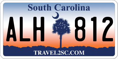 SC license plate ALH812