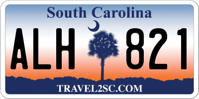 SC license plate ALH821