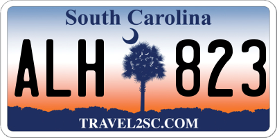 SC license plate ALH823
