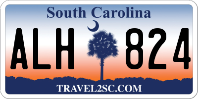 SC license plate ALH824