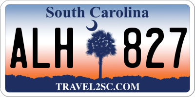 SC license plate ALH827