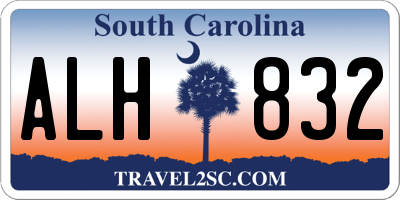 SC license plate ALH832