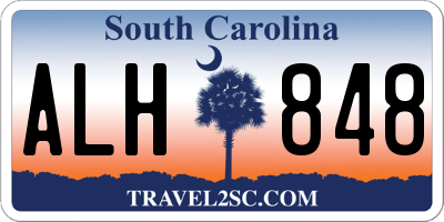 SC license plate ALH848