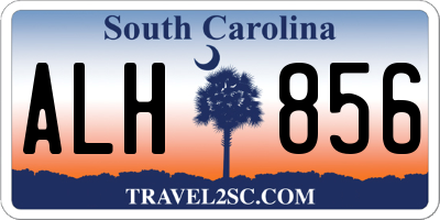 SC license plate ALH856