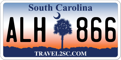 SC license plate ALH866