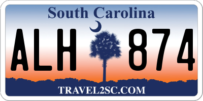 SC license plate ALH874