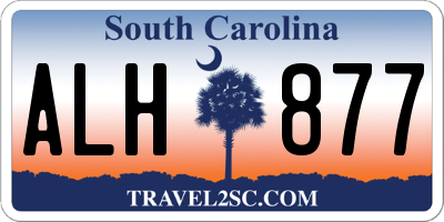 SC license plate ALH877
