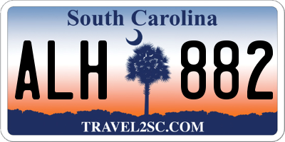 SC license plate ALH882