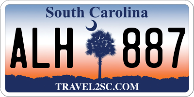 SC license plate ALH887