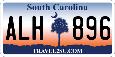 SC license plate ALH896