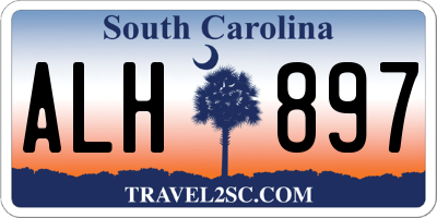 SC license plate ALH897