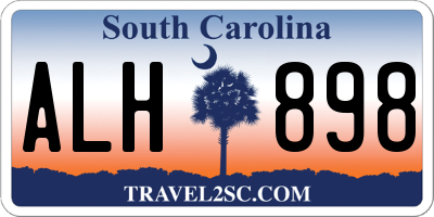 SC license plate ALH898