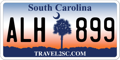SC license plate ALH899