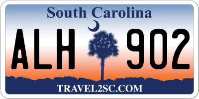 SC license plate ALH902