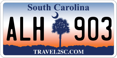 SC license plate ALH903
