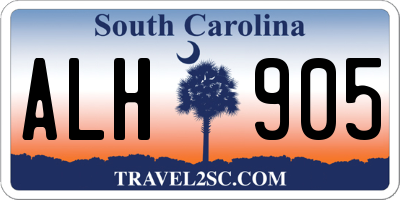 SC license plate ALH905