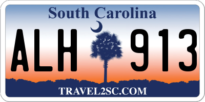 SC license plate ALH913
