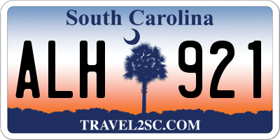 SC license plate ALH921